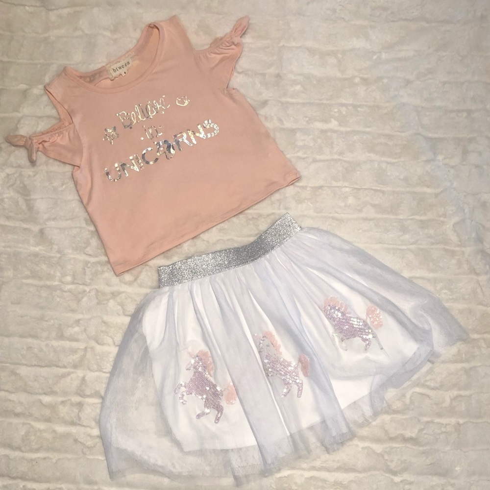 NWOT Sequin Top and Tutu Skirt